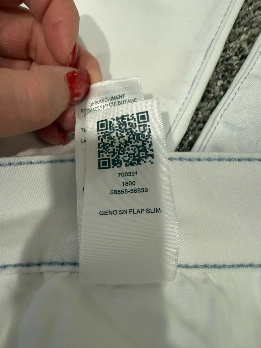 True Religion Geno Super T Slim Flap Jeans NWT White Size 34